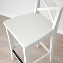 IKEA INGOLF ІНГОЛЬФ, барний стілець зі спинкою, білий, 63 см 101.226.47 фото thumb №9