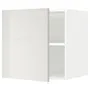 IKEA METOD МЕТОД, верхня шафа для холодильн / мороз кам, білий / Ringhult світло-сірий, 60x60 см 494.661.77 фото