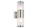 BRW Двухточечный уличный настенный светильник Xeloo в стальном серебре 028573 фото thumb №1
