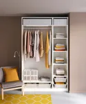 IKEA PAX ПАКС, гардероб, комбінація, білий, 150x58x236 см 693.856.70 фото thumb №2