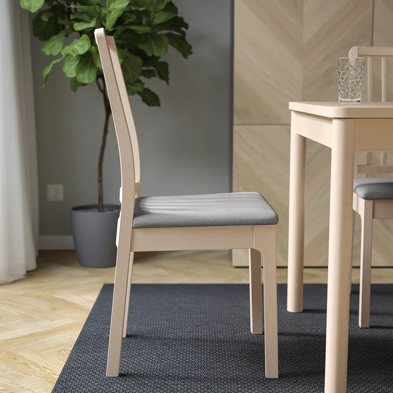 IKEA EKEDALEN ЭКЕДАЛЕН, стул, береза / светло-серый 003.410.23 фото №2