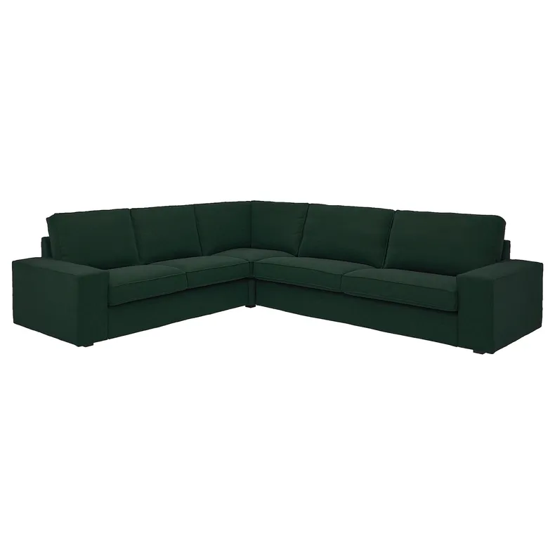 IKEA KIVIK КІВІК, кутовий диван, 5-місний, Талміра темно-зелена 794.847.21 фото №1