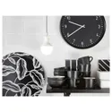 IKEA BONDIS БОНДІС, настінний годинник, низьковольтний / чорний, 38 см 105.430.92 фото thumb №7