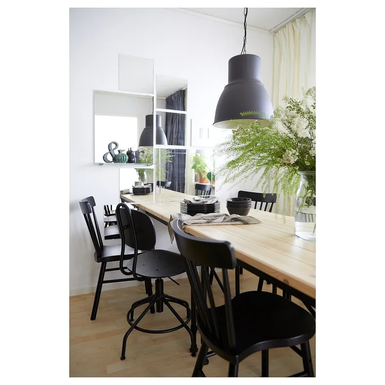 IKEA KULLABERG КУЛЛАБЕРГ, обертовий стілець, чорний 903.255.18 фото №4