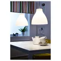 IKEA MELODI МЕЛОДИ, подвесной светильник, белый, 38 см 103.865.39 фото thumb №3