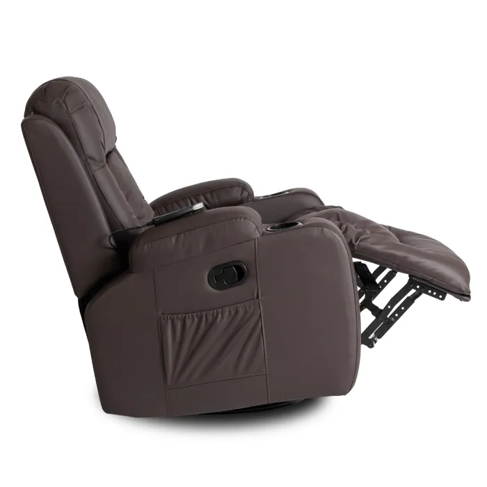 Масажне крісло MEBEL ELITE BOX, екошкіра: темно-коричневий фото №14