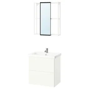 IKEA ENHET ЕНХЕТ, ванна, білий, 64x43x65 см 595.470.98 фото