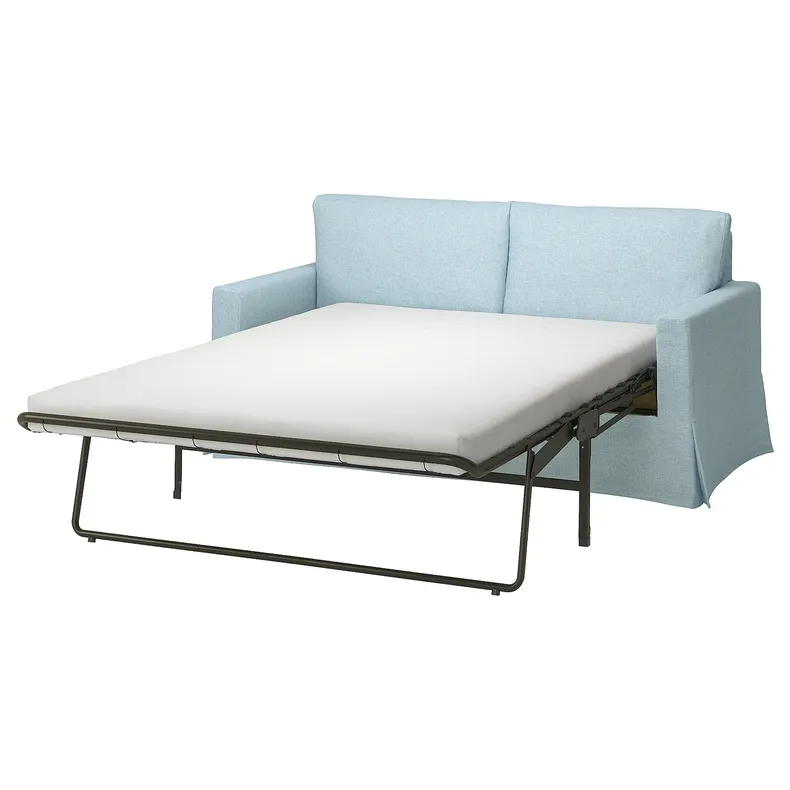 IKEA HYLTARP ХЮЛЬТАРП, чохол для 2-місного дивана-ліжка, КІЛАНДА блідо-синій 105.473.30 фото №2