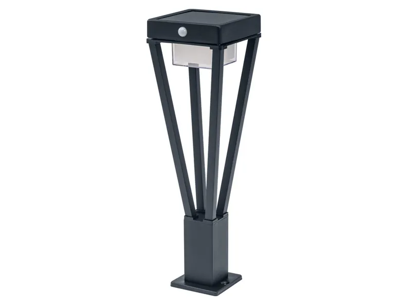 BRW Светодиодная солнечная лампа Endura Style 50 см черная 093708 фото №1