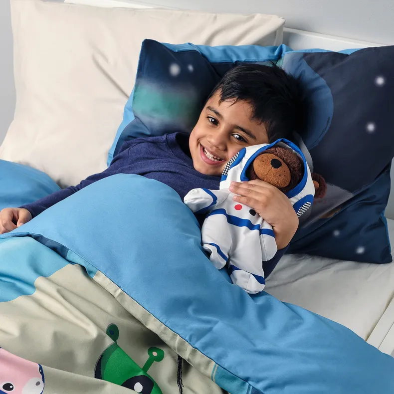 IKEA AFTONSPARV АФТОНСПАРВ, м’яка іграшка в костюмі космонавта, ведмідь, 28 см 405.515.42 фото №3