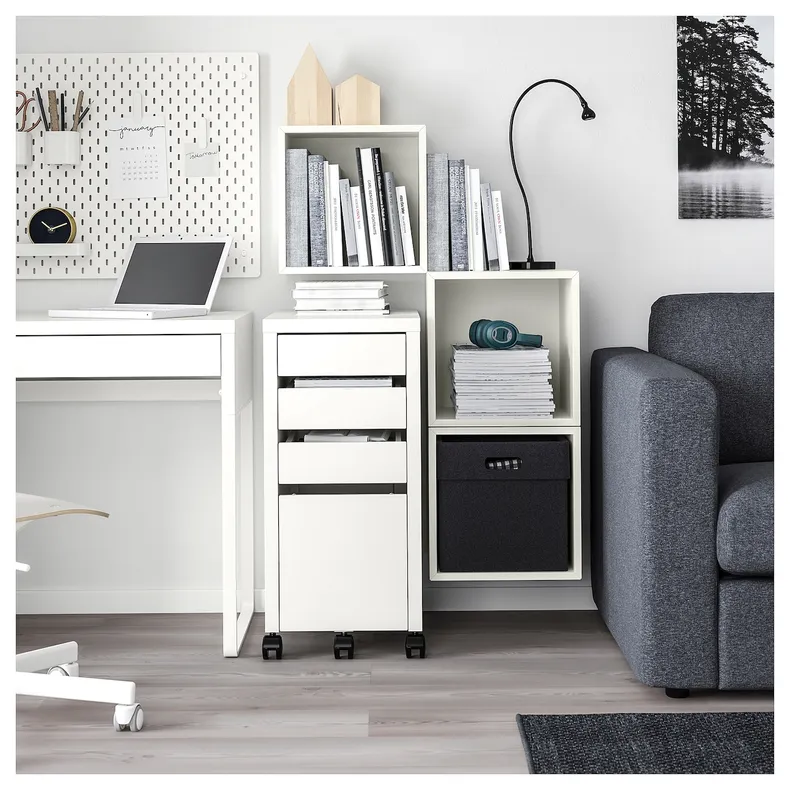 IKEA EKET ЭКЕТ, комбинация настенных шкафов, белый, 105x35x70 см 292.862.81 фото №5