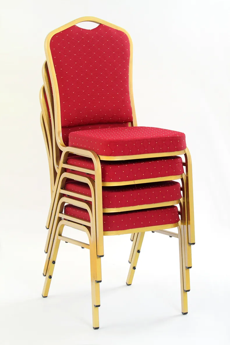 Барный стул HALMAR K66 бордовый, золотая рама фото №3