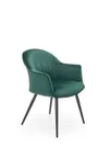 Кухонний стілець HALMAR K468 темно-зелений фото