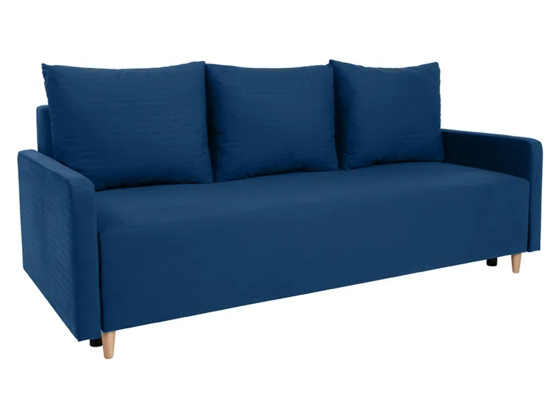 BRW тримісний диван Sigma розкладний з велюровим ящиком темно-синій, Маніла 26 ВМС SO3-SIGMA-LX_3DL-G2_B852C0 фото №2