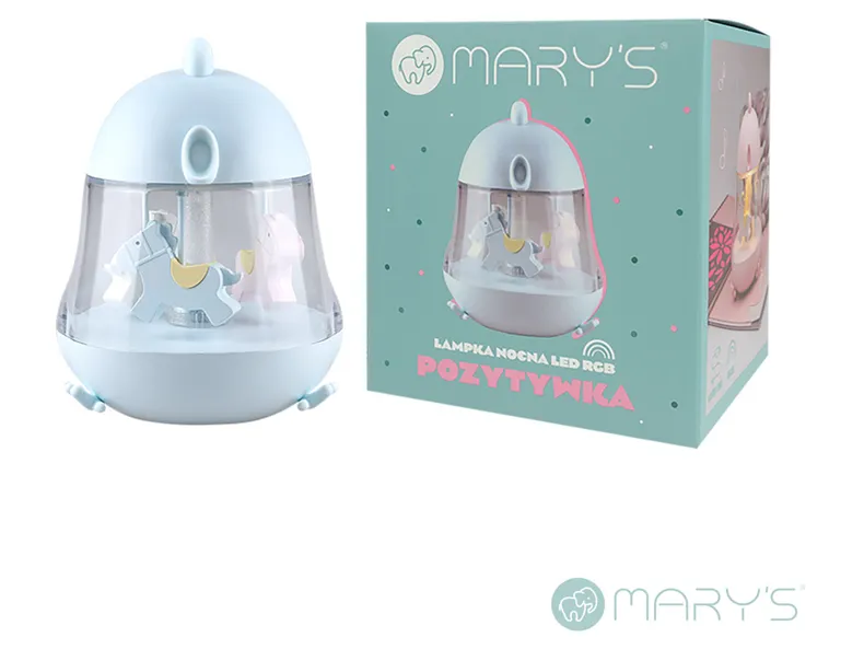 BRW Светодиодная музыкальная шкатулка Mary's светло-голубая 096904 фото №4