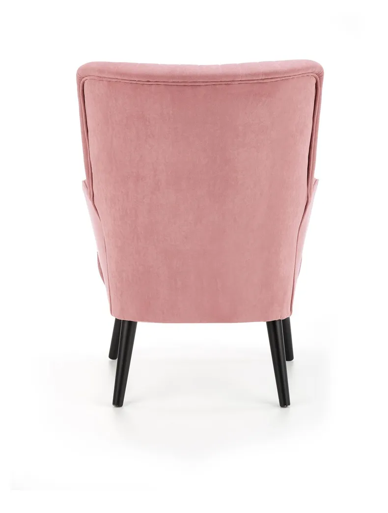 М'яке крісло оксамитове HALMAR DELGADO BLUVEL 52, рожевий фото №3