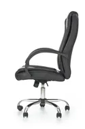 Крісло комп'ютерне офісне обертове HALMAR RELAX чорний, екошкіра фото thumb №4