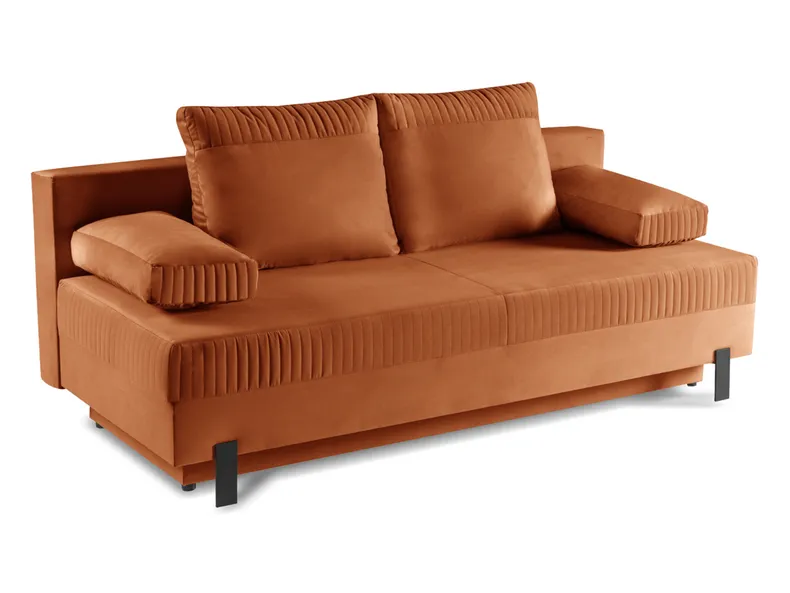 BRW Трехместный диван-кровать раскладной бархатный бархатный BRW MAGIC, оранжевый SO3-MAGIC-LX_3DL_TRINITY_25 фото №2
