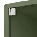IKEA EKET ЭКЕТ, навесной шкаф со стеклянной дверью, серо-зеленый, 35x35x35 см 595.330.20 фото thumb №4