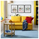 IKEA FRIDHULT ФРИХУЛЬТ, диван-кровать, Скифтебо желтый, 119 см 005.754.46 фото thumb №6