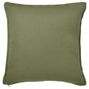 IKEA LAGERPOPPEL ЛАГЕРПОППЭЛЬ, чехол на подушку, серо-зеленый, 50x50 см 105.618.11 фото