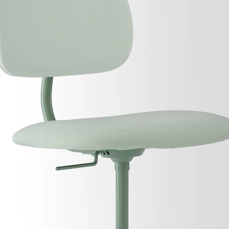 IKEA BLECKBERGET БЛЕКБЕРГЕТ, обертовий стілець, ІДЕКУЛЛА світло-зелений 505.223.42 фото №3