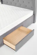 Двоспальне ліжко зі шухлядами HALMAR SABRINA 160x200 см сіре фото thumb №15
