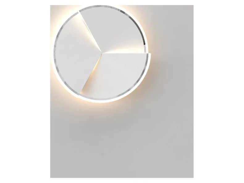 BRW Стельовий світильник Trapani LED 49 см з диммером сріблястий 091121 фото №2