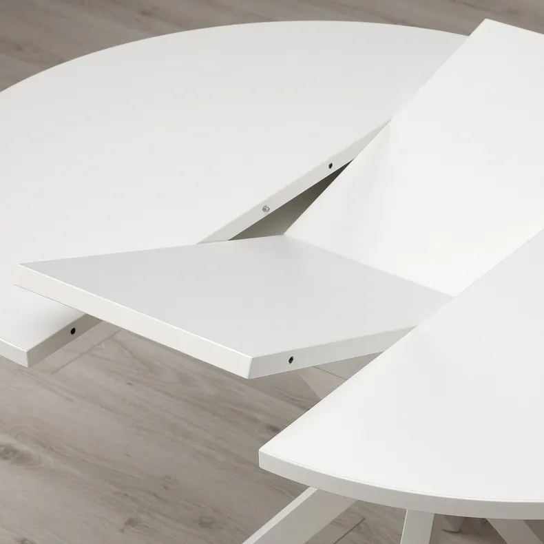 IKEA GRANSTORP ГРАНСТОРП, раздвижной стол, белый, 90 / 120x90 см 705.115.35 фото №7