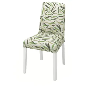 IKEA BERGMUND БЕРГМУНД, стул, белый / Фогельфорс многоцветный 993.880.97 фото