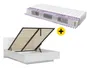 BRW Комплект для кровати Forn в белом глянце с каркасом и матрасом Mimas 160x200, белый глянец LOZ/160/B+MIMAS-BIP фото