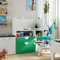 IKEA SMÅSTAD СМОСТАД, письмовий стіл, біло-зелений з 2 шухлядами, 90x79x100 см 293.922.72 фото thumb №2