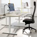 IKEA TROTTEN ТРОТТЕН, стіл регульований, бежевий / білий, 160x80 см 294.341.30 фото thumb №3