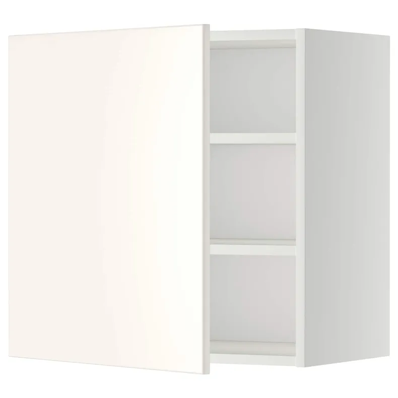 IKEA METOD МЕТОД, шафа навісна із полицями, білий / ВЕДДІНГЕ білий, 60x60 см 294.659.42 фото №1
