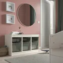 IKEA TROFAST ТРУФАСТ, комбінація для зберігання і контейнери, білий темно-сірий, світло-зелений сірий, 99x44x56 см фото thumb №2