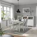 IKEA EKEDALEN ЭКЕДАЛЕН / BERGMUND БЕРГМУНД, стол и 4 стула, белый / светло-серый / белый, 120 / 180 см 394.082.15 фото thumb №2