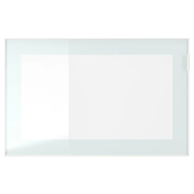 IKEA GLASSVIK ГЛАССВІК, скляні дверцята, біле / салатовий матове скло, 60x38 см 805.409.00 фото №1