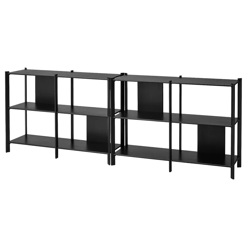 IKEA JÄTTESTA ЭТТЕСТА, комбинация д / хранения, черный, 240x85 см 694.948.29 фото №1