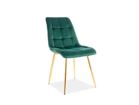 Кухонный стул SIGNAL CHIC Velvet, Bluvel 78 - зеленый фото