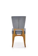 Кухонный стул HALMAR WENANTY медовый дуб/серый фото thumb №4