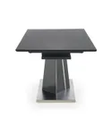 Обеденный стол раскладной HALMAR SALVADOR 160-200x90 см, столешница - темно-серый, ножки - темно-серые фото thumb №10