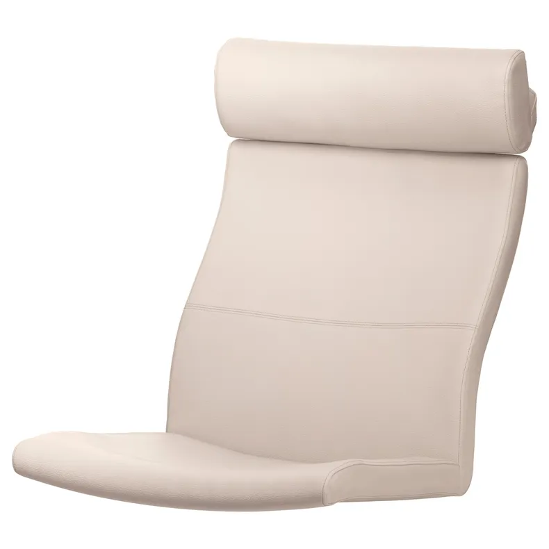IKEA POÄNG ПОЕНГ, подушка для крісла, Глоса ламана біла 301.059.01 фото №1