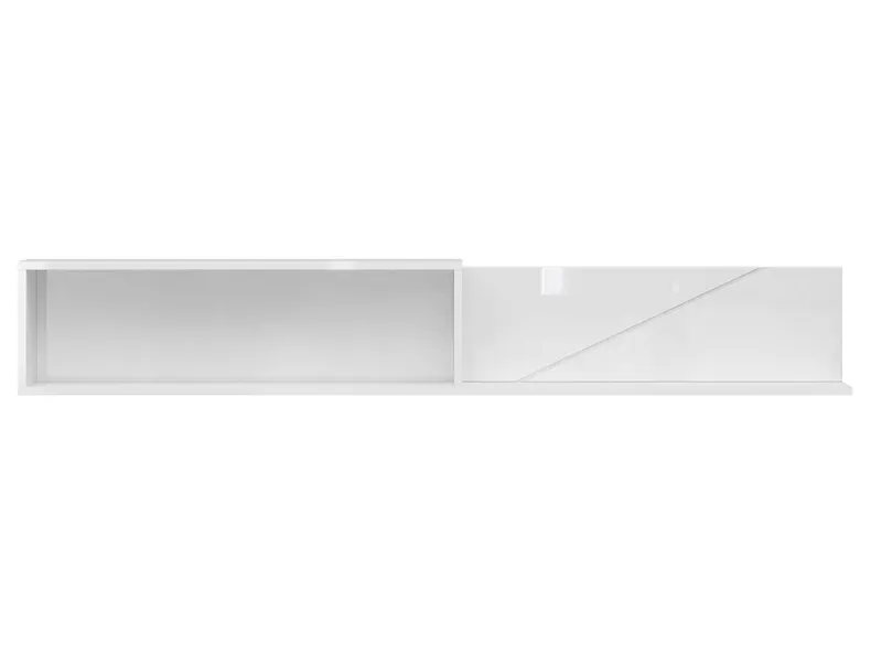 BRW Полиця настінна Forn 156 см біла глянцева, білий глянець POL/160-BIP фото №2