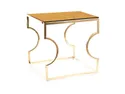 Журнальний стіл SIGNAL KENZO C, бурштин / золото, 40x120 см фото thumb №3