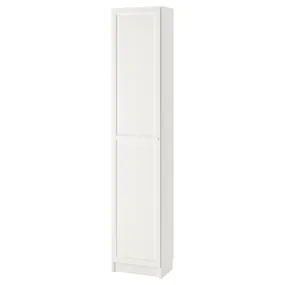 IKEA BILLY БИЛЛИ / OXBERG ОКСБЕРГ, стеллаж с дверьми, белый, 40x42x202 см 793.041.26 фото