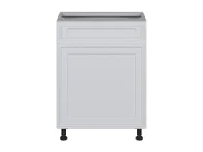 BRW Нижний кухонный шкаф Verdi 60 см левый с выдвижным ящиком светло-серый матовый, греноловый серый/светло-серый матовый FL_D1S_60/82_L/SMB-SZG/JSZM фото
