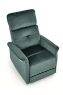 Крісло з функцією електричного розкладання та гніздом USB HALMAR SEMIR, темно-зелений фото thumb №11