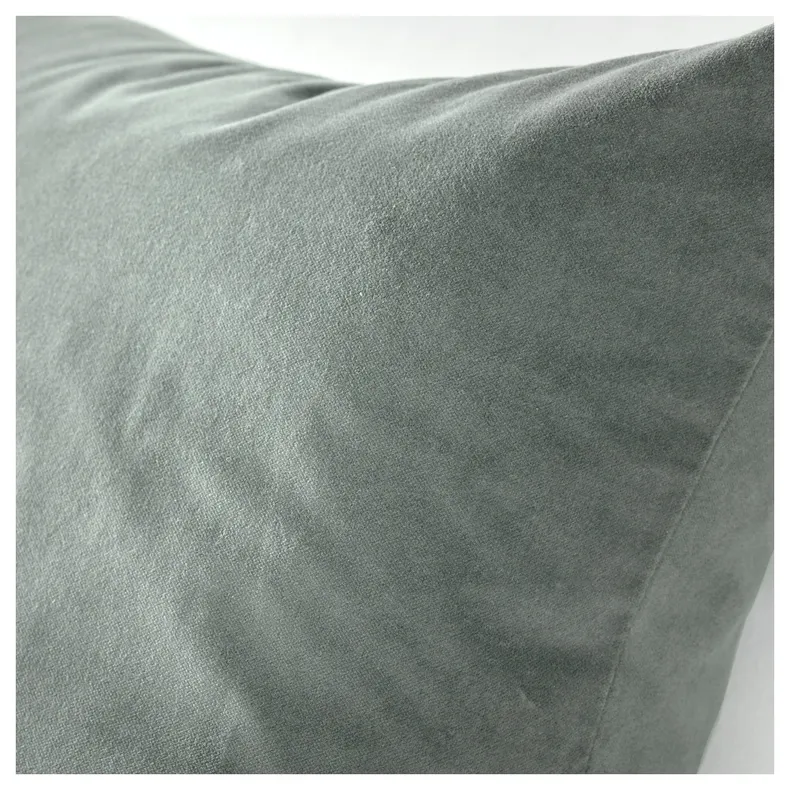 IKEA SANELA САНЕЛА, чохол на подушку, сіро-зелений, 50x50 см 705.074.06 фото №2
