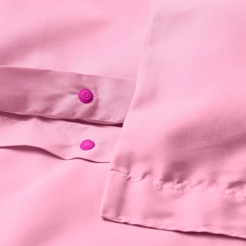 IKEA PILTANDVINGE ПІЛТАНДВНГЕ, підковдра та наволочка, блідо-рожевий, 150x200/50x60 см 005.791.47 фото №4