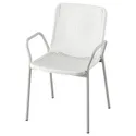 IKEA TORPARÖ ТОРПАРЕ, стілець з підлокітниками, прим/вул, білий/сірий 605.378.52 фото thumb №1
